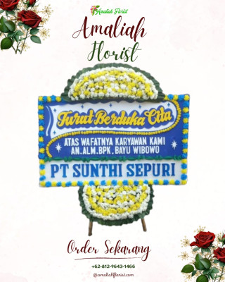 Papan Bunga Duka di Teripe Jaya